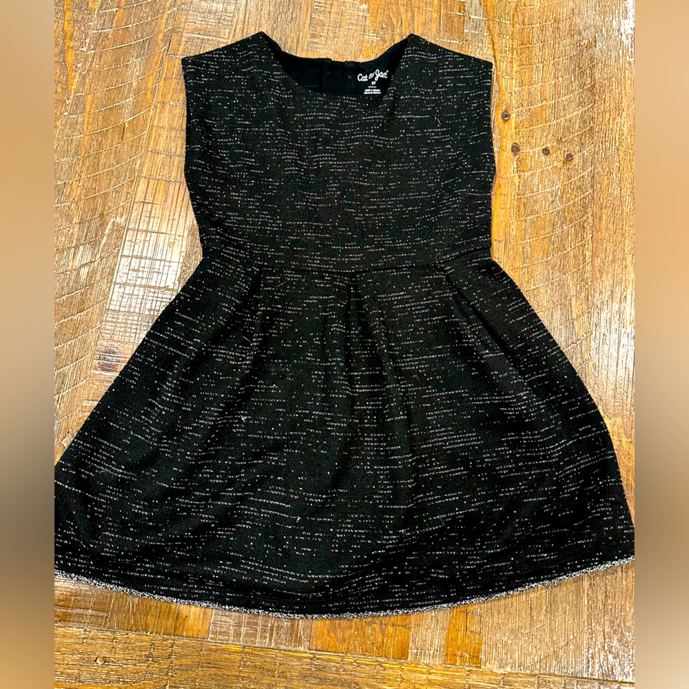 Girls Black & Silver Dress Size 5T